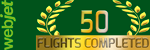 50 Flights Completed